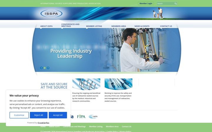 Screenshot of isspa.com