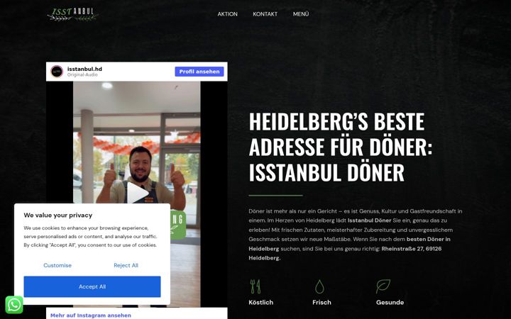 Screenshot of isstanbuldoner.de