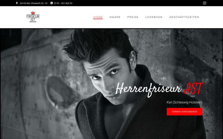 Screenshot of ist-herrenfriseur.de