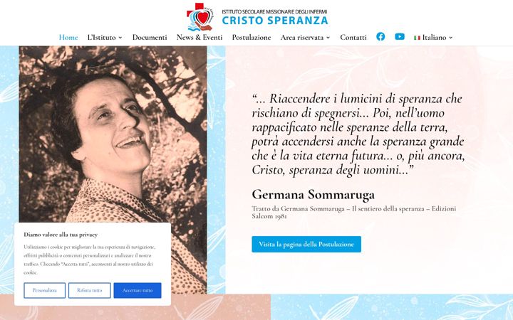 Screenshot of ist-sec-mdi-cristosperanza.org