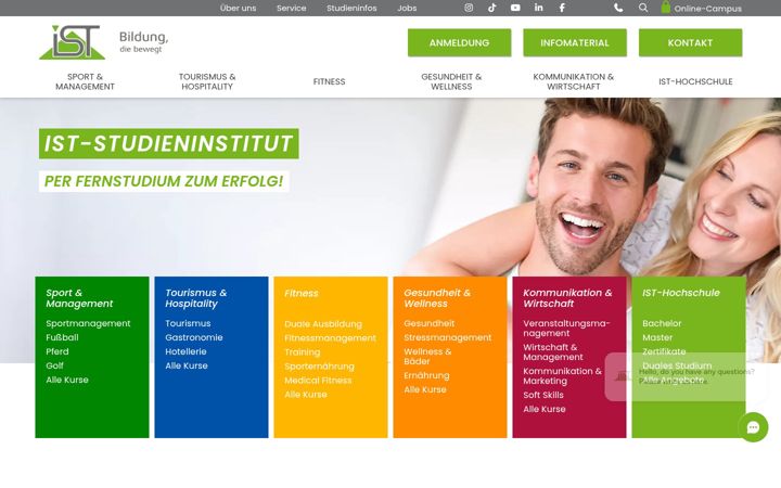 Screenshot of ist.de