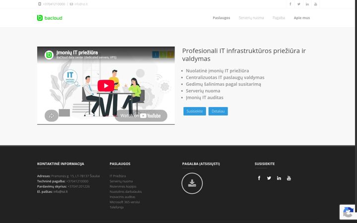 Screenshot of ist.lt