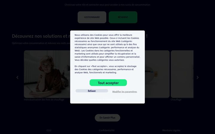 Screenshot of ista-webconso.fr