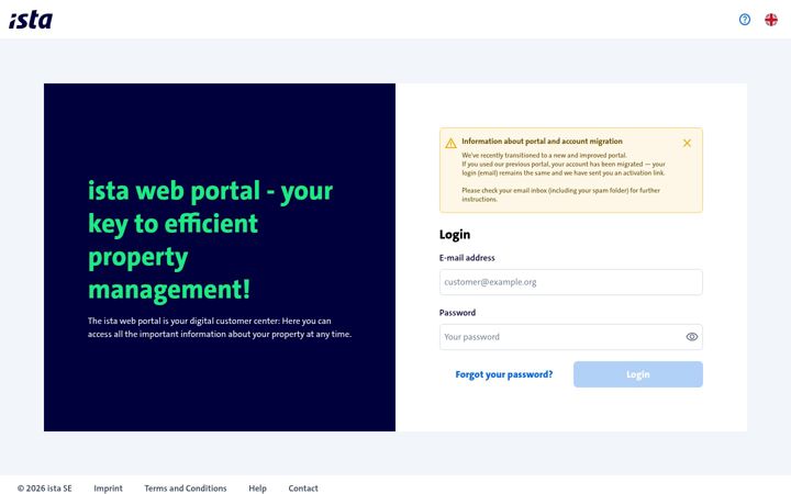 Snímek obrazovky ista-webportal.be