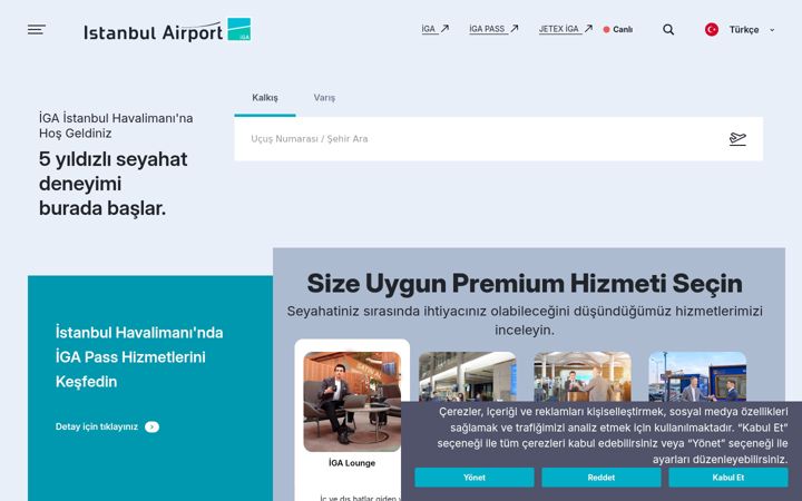 Screenshot of istairport.com