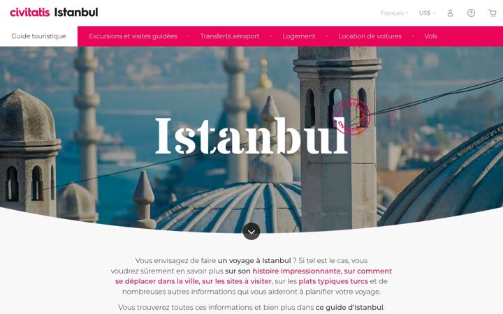 Screenshot of istanbul.fr