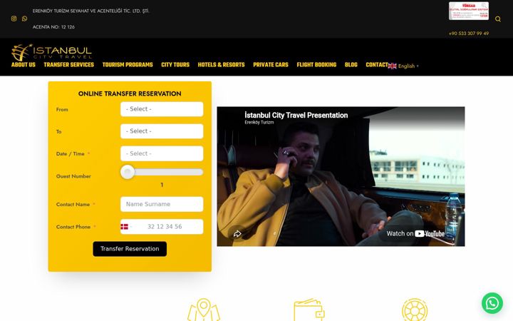 Screenshot of istanbulcitytravel.com