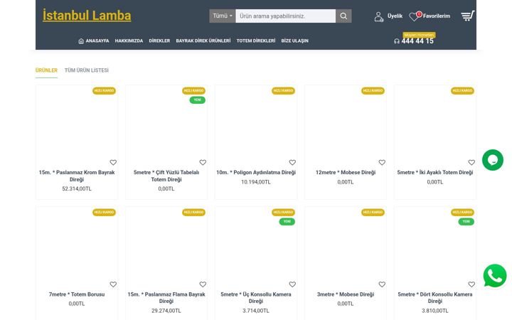 Screenshot of istanbullamba.com.tr