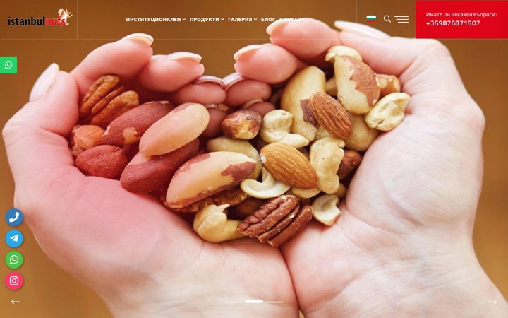 Screenshot of istanbulnuts.com