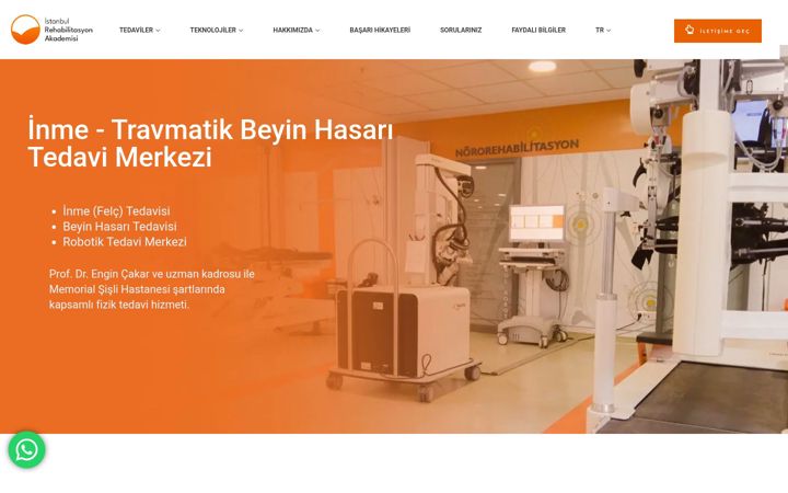 Screenshot of istanbulrehab.com