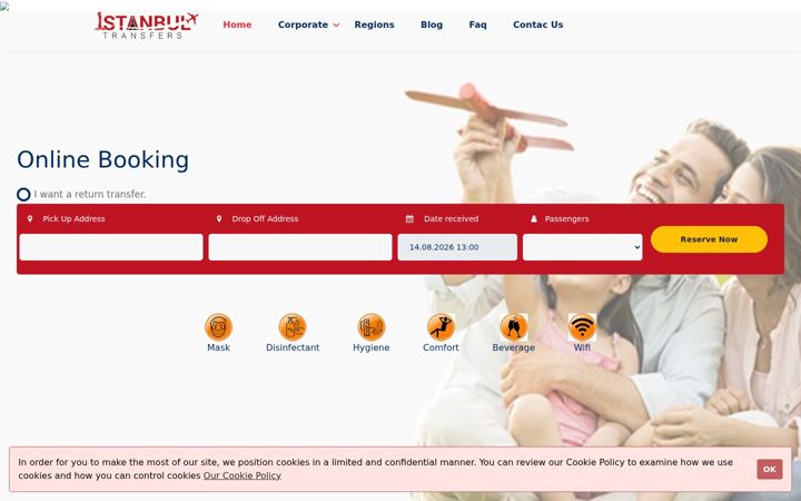 Screenshot of istanbultransfers.com