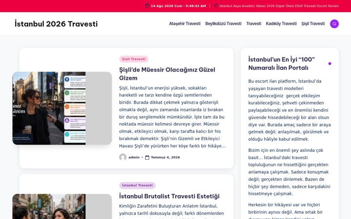 Screenshot of istanbultravestii.com