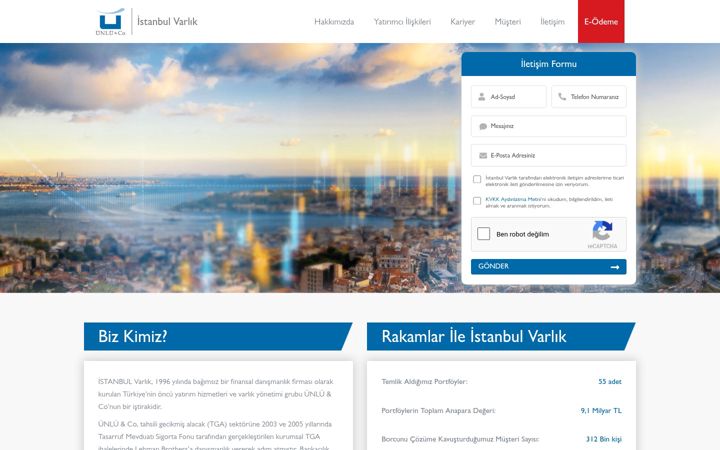 Screenshot of istanbulvarlik.com