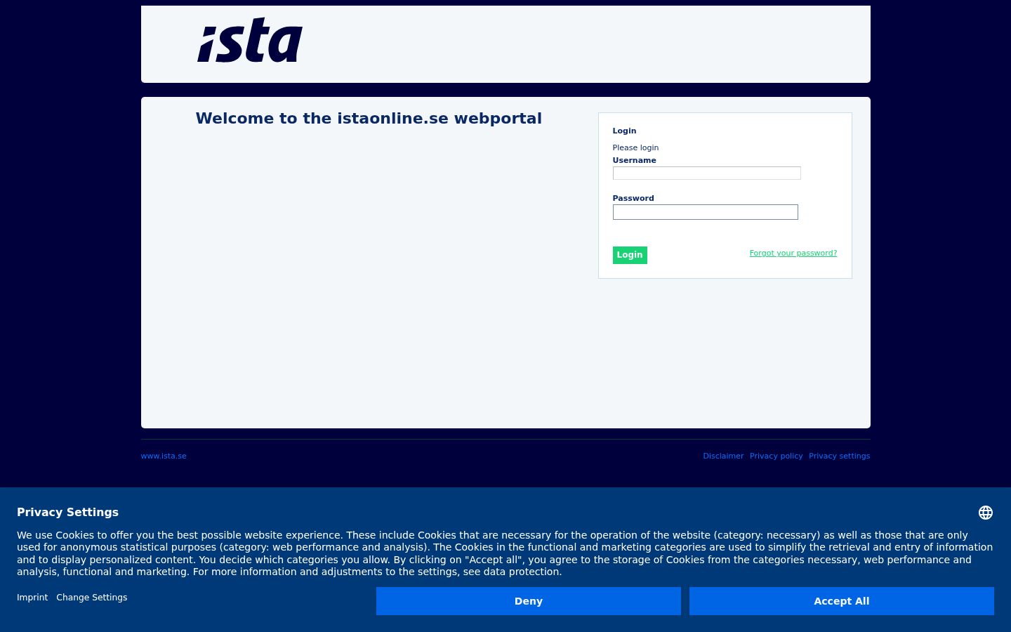 Sutikimo reklamjuostės, rodytos prieš bet kokią sąveiką, ekrano kopija