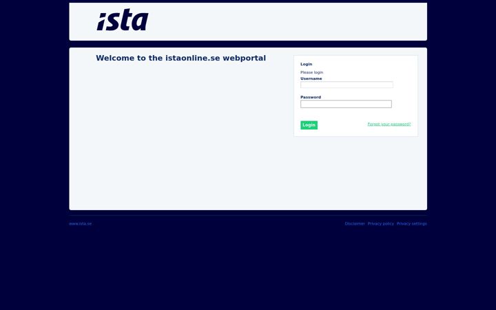 Screenshot of istaonline.se