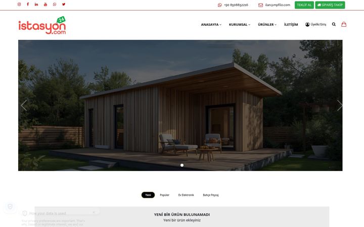 Screenshot of istasyon24.com