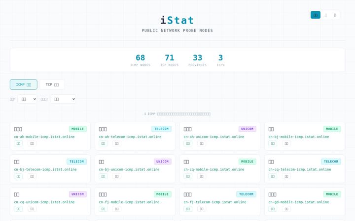 Screenshot of istat.online