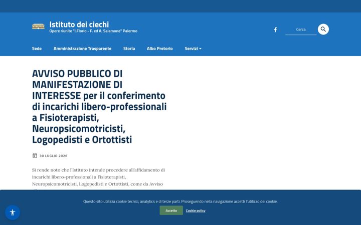 Screenshot of istciechipalermo.it