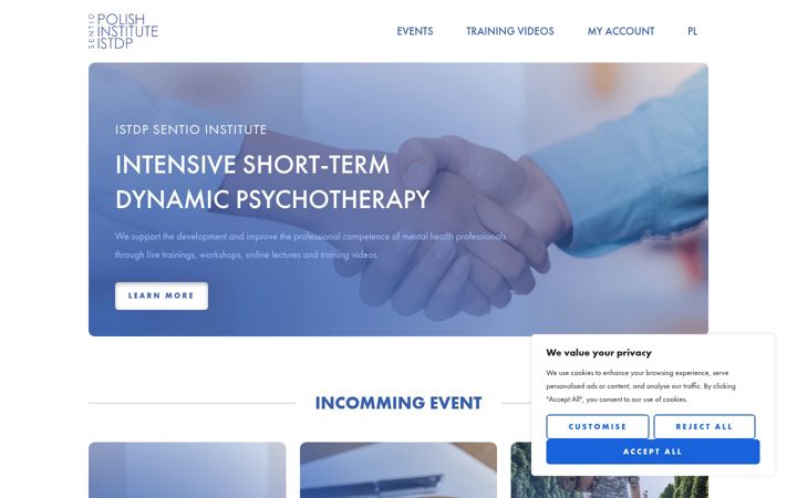 Screenshot of istdpsentio.com
