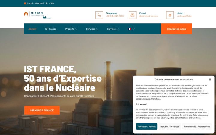 Screenshot of istfrance.fr