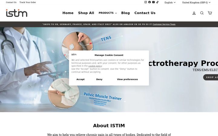 Screenshot of istim.eu