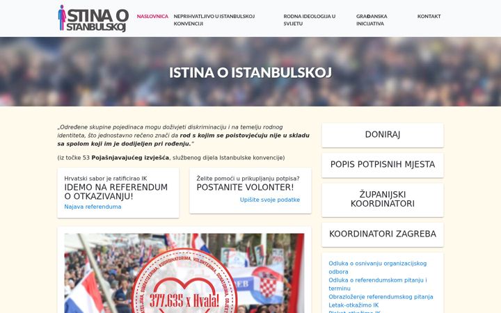 Screenshot of istinaoistanbulskoj.info