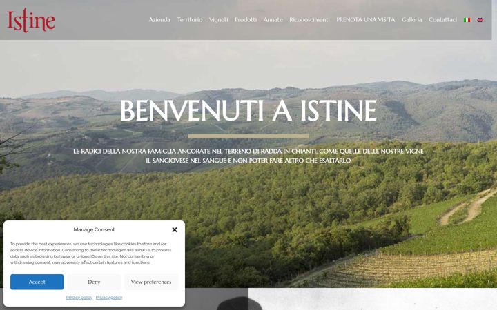 Screenshot of istine.it