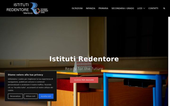 Screenshot of istitutiredentore.it