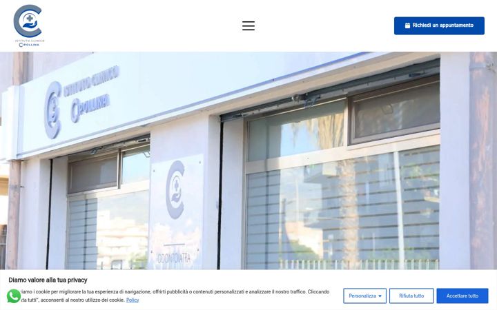 Screenshot of istitutoclinicocipollina.it