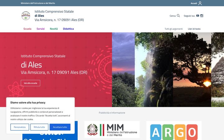Screenshot of istitutocomprensivodiales.it