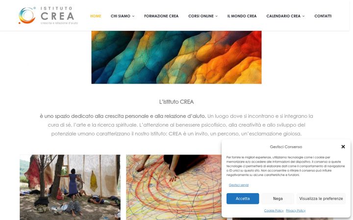 Screenshot of istitutocrea.it