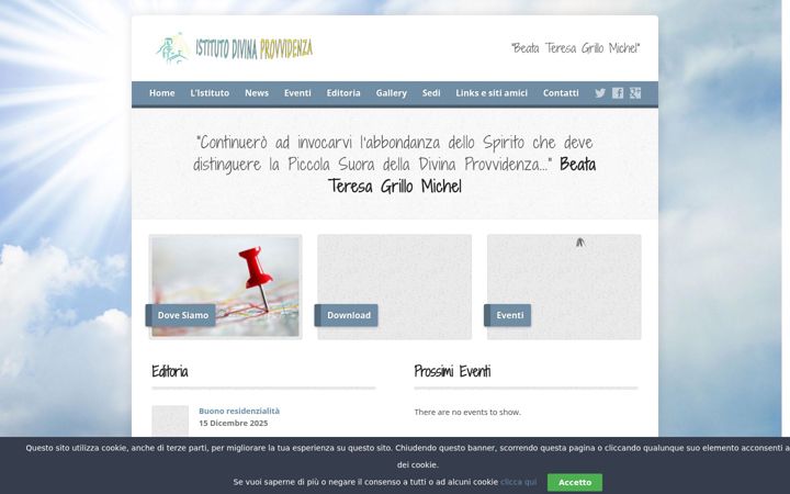 Screenshot of istitutodivinaprovvidenza.com