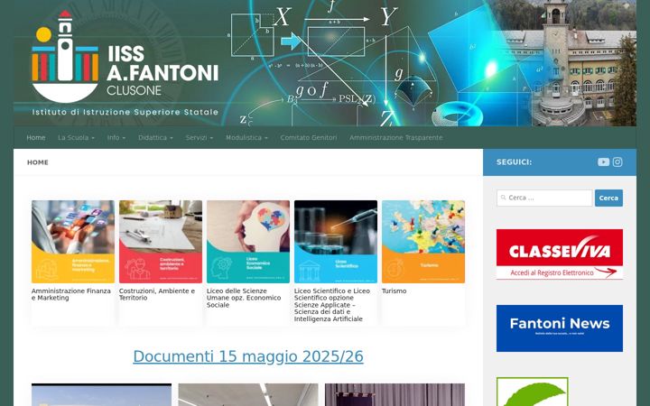 Screenshot of istitutofantoni.edu.it