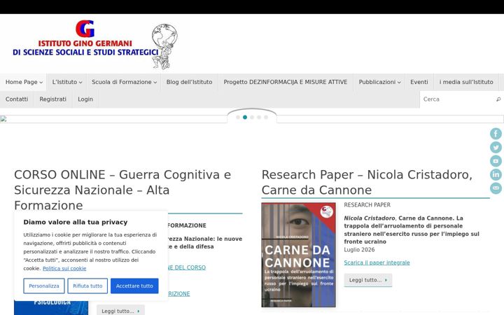 Screenshot of istitutogermani.org