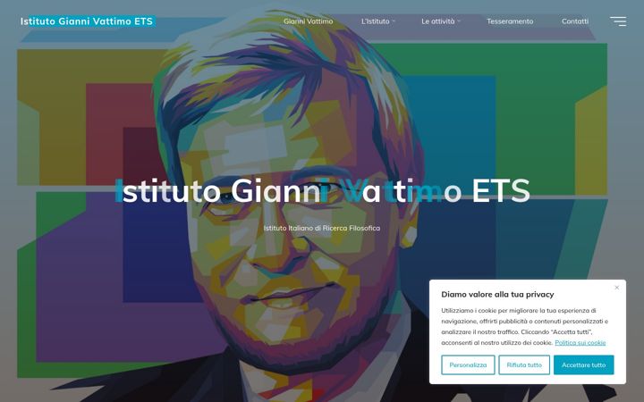 Screenshot of istitutogiannivattimo.eu
