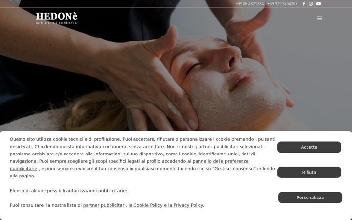Screenshot of istitutohedone.it