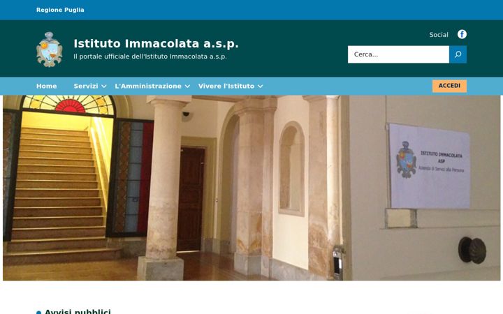 Screenshot of istitutoimmacolata.org