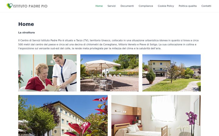 Screenshot of istitutopadrepio.it