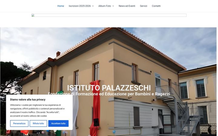 Screenshot of istitutopalazzeschi.org