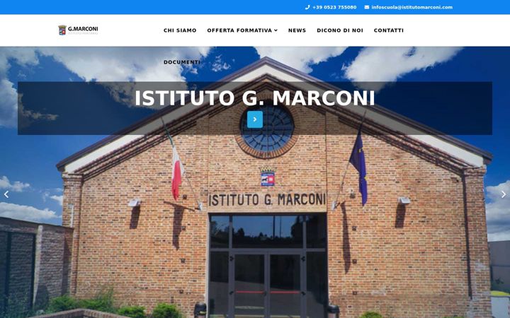Screenshot of istitutoprivatomarconi.it