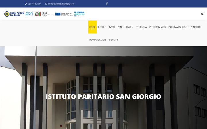 Screenshot of istitutosangiorgio.com
