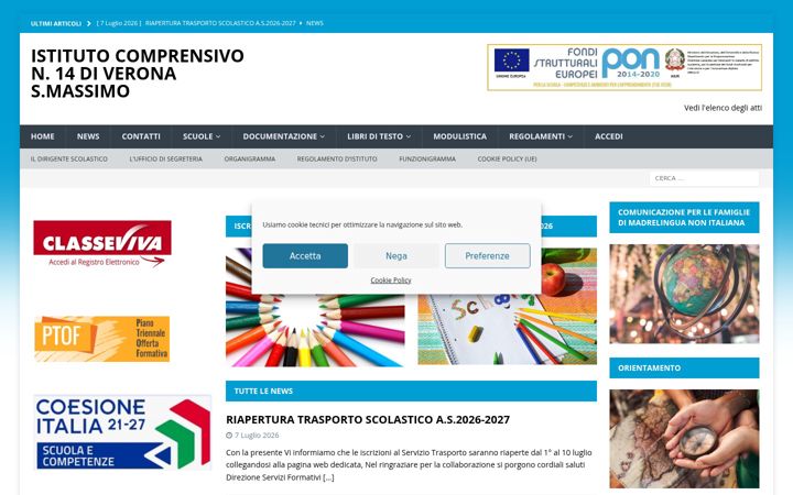 Screenshot of istitutosanmassimo.edu.it