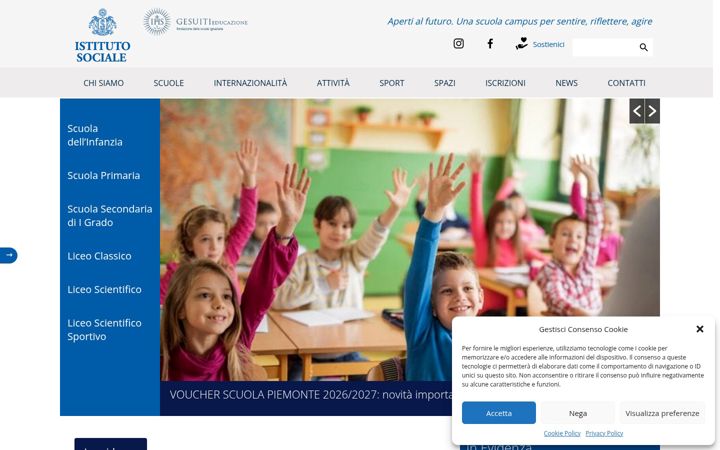 Screenshot of istitutosociale.it