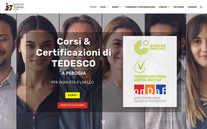 Screenshot of istitutotedescoperugia.it