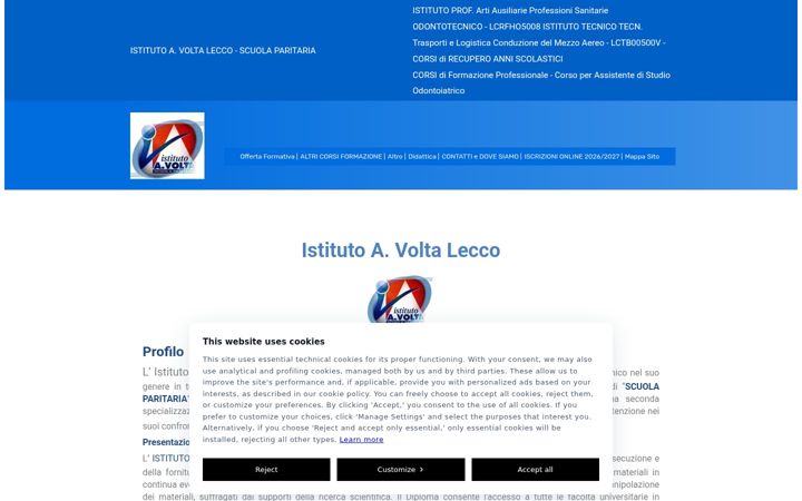 Screenshot of istitutovolta.net