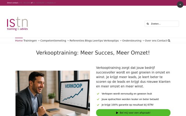 Screenshot of istn.nl