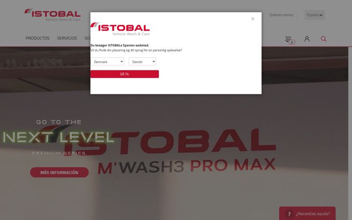 Screenshot of istobal.com