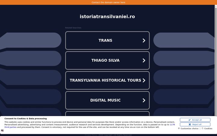 Screenshot of istoriatransilvaniei.ro