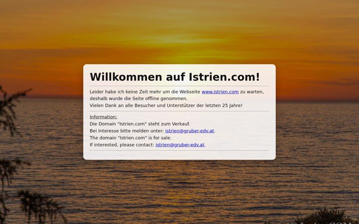 Screenshot of istrien.com