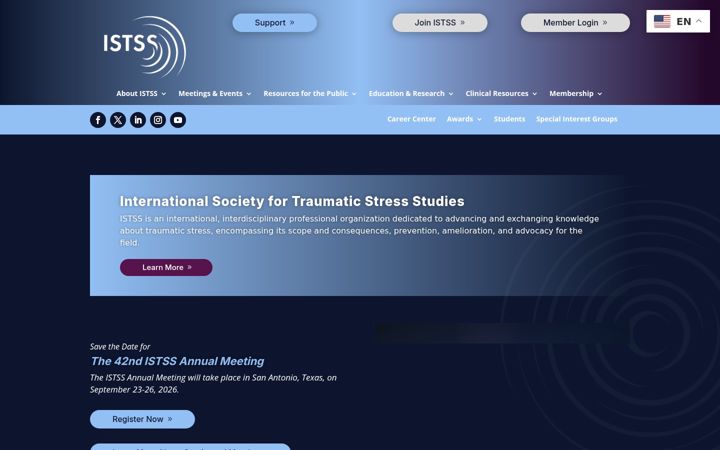 Zrzut ekranu istss.org